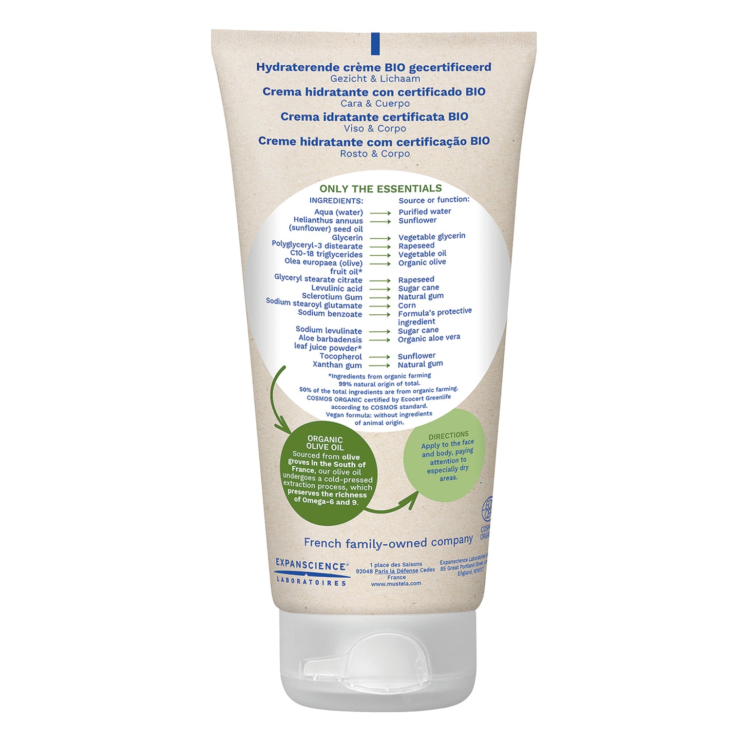 Organic Face and Body Hydrating Cream